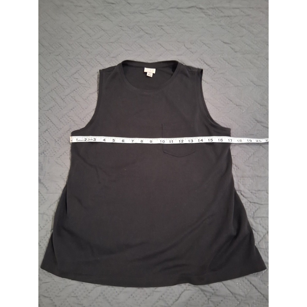 L@@KA New Day Womens Black Sleeveless Top Medium~Super Soft
